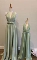 Image result for Sage Green Bridesmaid Infinity Dress Off Shoulder