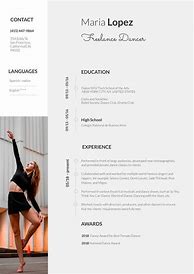 Image result for Dance CV