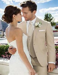 Image result for Men Beige Wedding Suits