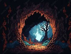 Image result for Crawling Out of Cave Pixel Art