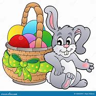 Image result for Easter Bunny with Basket Clip Art