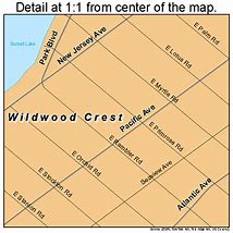 Image result for Map Wildwood Crest NJ with Street Names