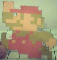 Image result for 8-Bit Mario Papercraft