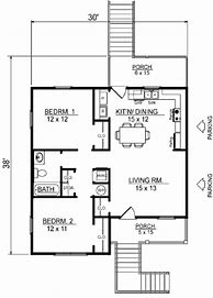 Image result for 2 Bedroom Beach House Plans