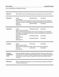 Image result for A Simple CV Format