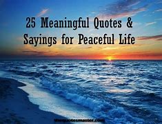 Image result for Peaceful Life Quotes Book