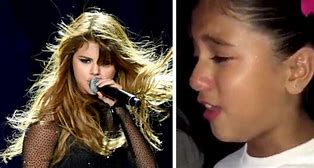 Image result for Selena Gomez as a Kid Crying