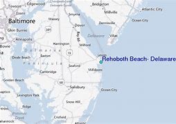 Image result for Rehoboth Beach Map of Area