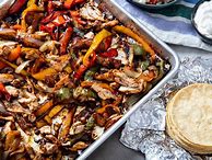 Image result for Sheet Pan Fajitas Recipe Chicken On Rice