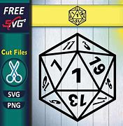 Image result for 20 Sided Dice SVG