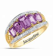 Image result for Birthstone Rings with Diamonds