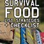 Image result for Survival Food Comparison Chart