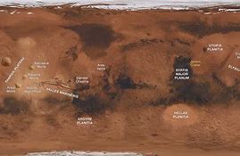 Image result for Flat Map of Mars