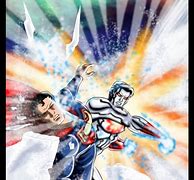 Image result for Superman vs Captain Atom Injustice