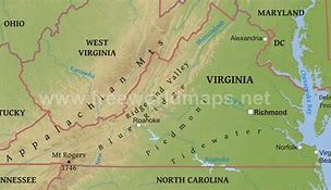 Image result for United States Map of Virginia