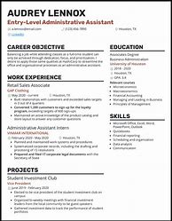 Image result for Admin Assistant Resume Template