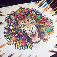 Image result for Tiger Carttoon Doodle