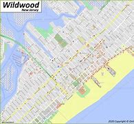 Image result for Map of Wildwood NJ Shore Line