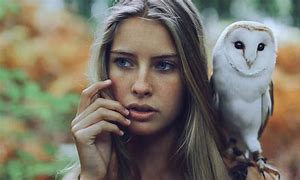 Image result for Celestial Woman Flying with Owl