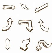 Image result for Hand Drawn Brown Arrow