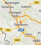 Image result for Saarlouis Germany Map