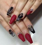 Image result for Clear Red Nails