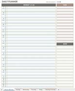 Image result for Daily Planner Template Excel