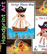 Image result for Pirate Handprint Craft