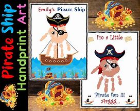 Image result for Pirate Handprint Craft