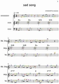 Image result for Sad Music Sheet