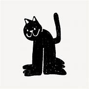 Image result for Black Cat Desktop Cute Doodle