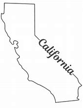 Image result for California Map Outline Printable