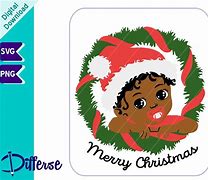 Image result for African American Christmas Wreath SVG