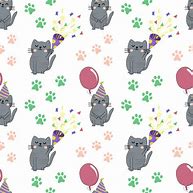 Image result for Cat Drawing Party Hat