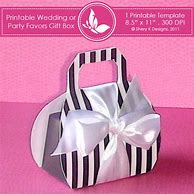 Image result for Free Printable Favor Boxes Templates