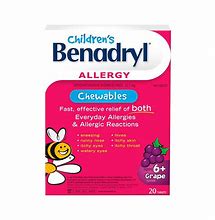 Image result for Benadryl Chewable Tablets