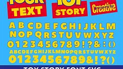 Fonts Svgs,toy Story Alphabet,svg,toy Story Font Svg,toy Story Letters Numbers Punctuation SVG Png Otf Ttf Eps Jpg Digital Download Editable - Etsy