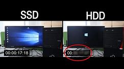 SSD vs. HDD, Windows 10