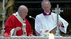 Pope Francis celebrates Mass on Palm Sunday