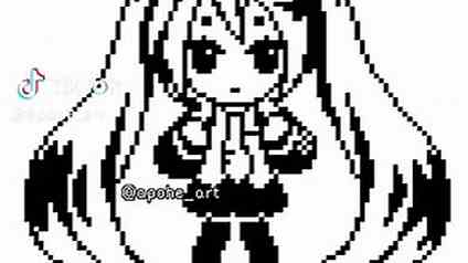 Miku miki beaaaam #mikumikubeam #miku #hatsunemiku #procreate #procreatedreams #vocaloid #pixelart