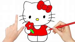 HOW TO DRAW HELLO KITTY | EASY DRAWING TUTORIAL