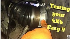 DIY How to test 4WD vacuum actuator