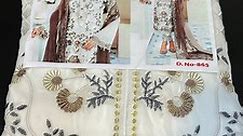 Demanding White Pakistani Design Party Dress Best Quality & Mega Offer Price: 1,550 TK Only