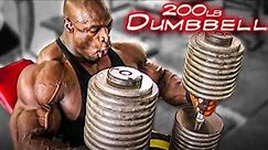 RONNIE COLEMAN 200lb Dumbbell Press | CHEST DAY