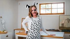 How to make a DIY Halloween costume as a dalmatian dog