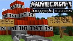 Minecraft: Unpleasant Ways To Die with the Lootable Bodies Mod