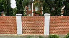 How to build a brick fence in a simple way?