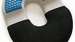 X&C Gel Seat Cushion - Donut Pillow for Tailbone Pain Relief Cushion with Replaceable Extra Cover, Hemorrhoid Pillow, Butt Pillow - Donut Cushion for Prostate, Postpartum, Coccyx, Sciatica