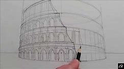 How to Draw The Colosseum in Perspective.