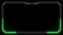 neon frame overlays, webcam border, stream border, transparent background